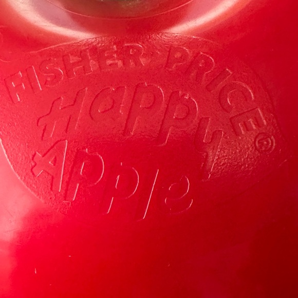 Vintage 1972 Fisher-Price Red Happy Apple Toy - Picture 5 of 7